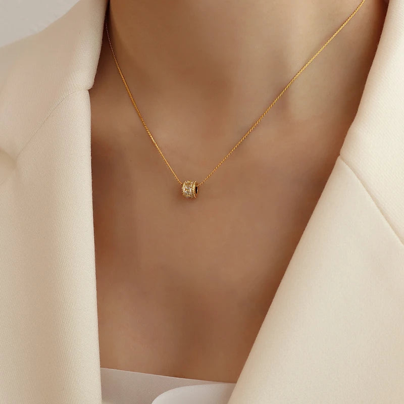 Luxury Crystal Necklace & Earrings Set