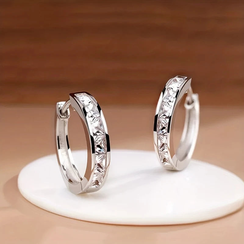 Classic Silver Hoop Earring