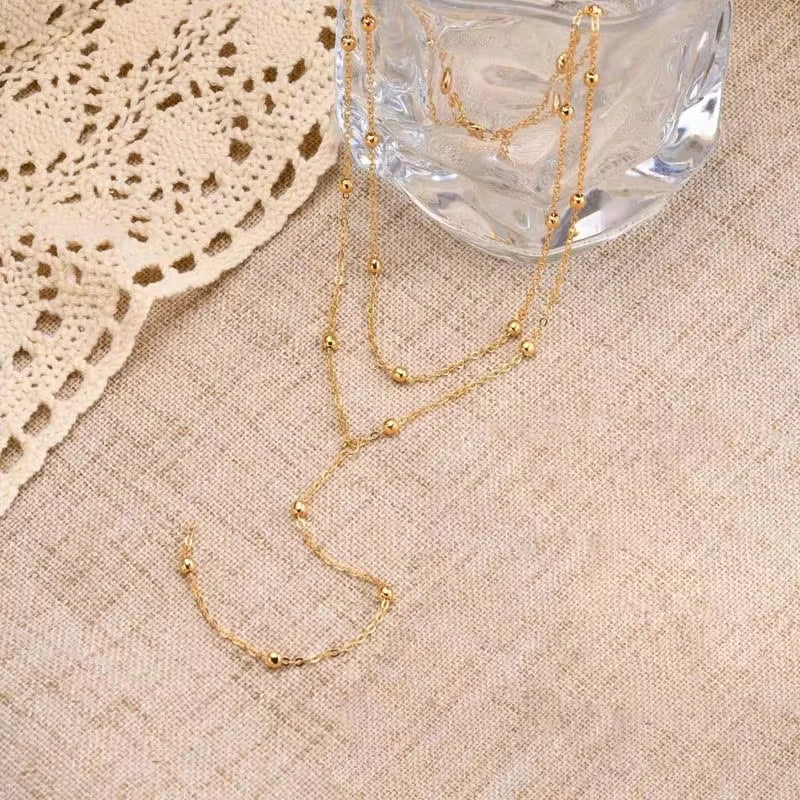 Dainty Gold Drop Necklace