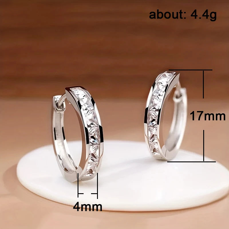 Classic Silver Hoop Earring